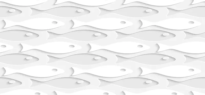 白色纸鱼无缝背景
