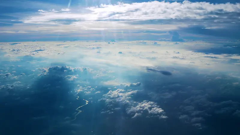 天空云海风景摄影平面广告