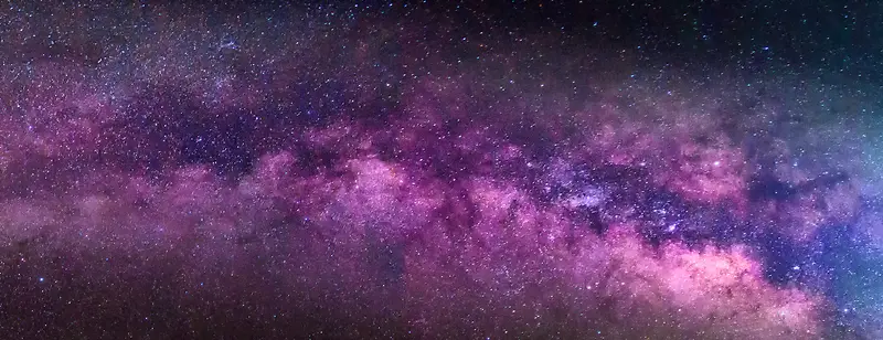 紫色银河简约大气摄影banner