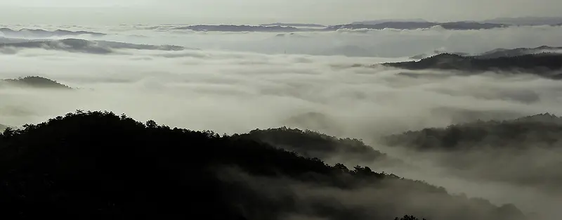 天山白云背景海报