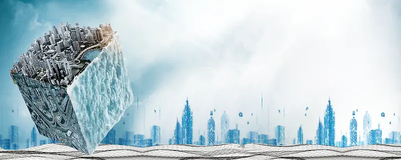 城市建筑背景图