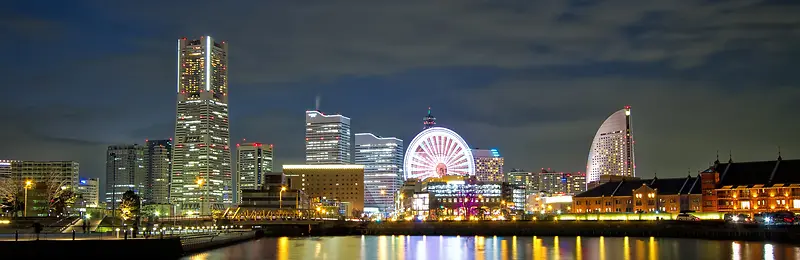 欧美酷炫街景banner素材