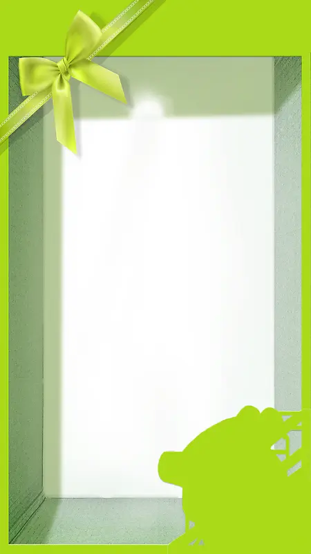 绿色盒子礼盒背景素材