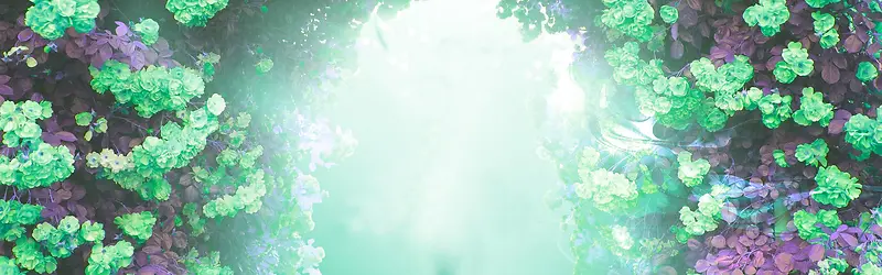 绿色花纹背景