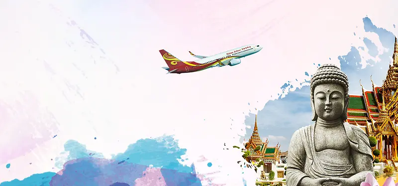 泰国旅游背景海报