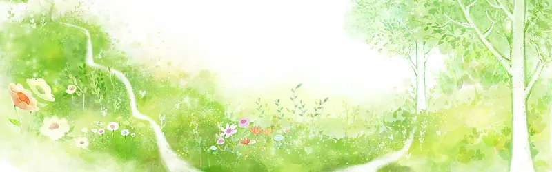 唯美春季绿色背景