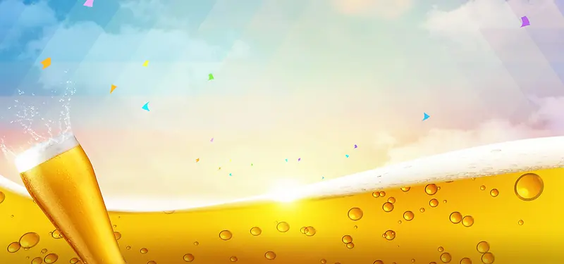 啤酒背景图