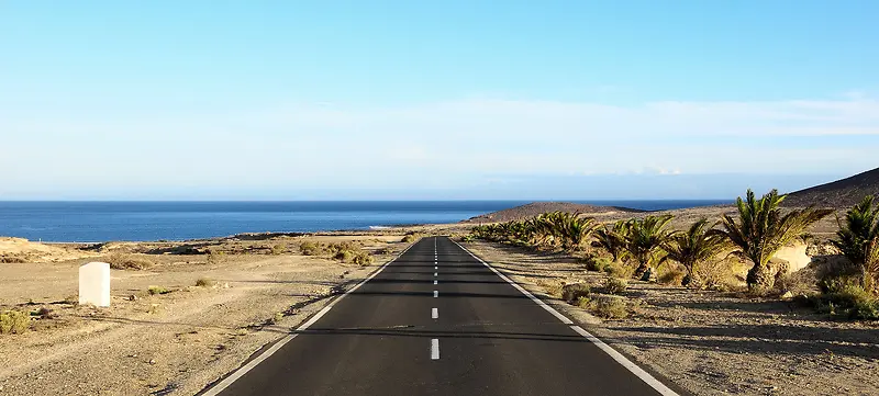 海边公路背景