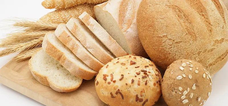 西式美食面包背景