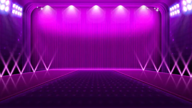 紫色舞台背景天猫促销海报背景素材
