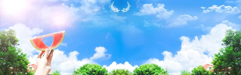 夏日清新天气banner