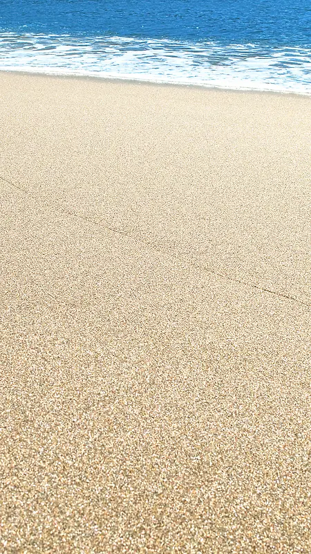 大海边沙滩H5背景素材