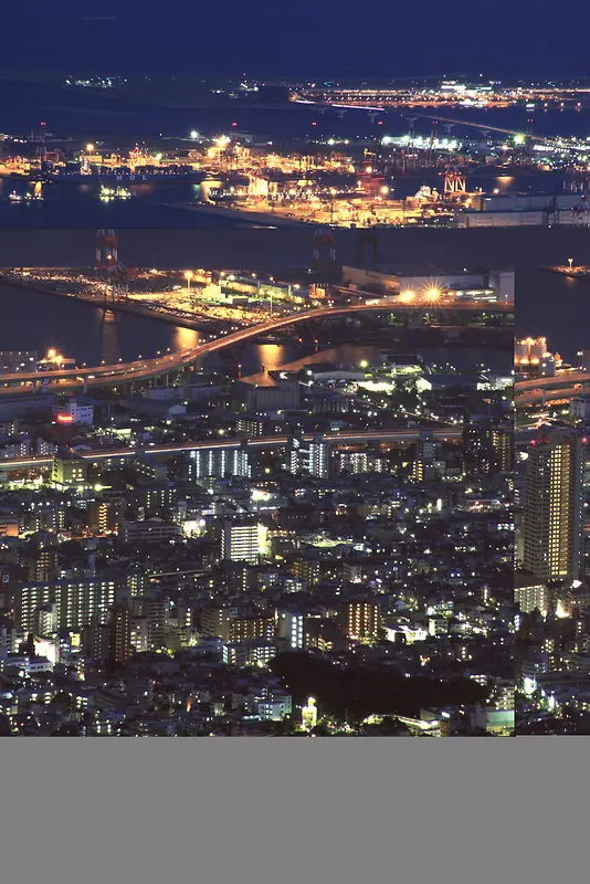 城市夜景背景图