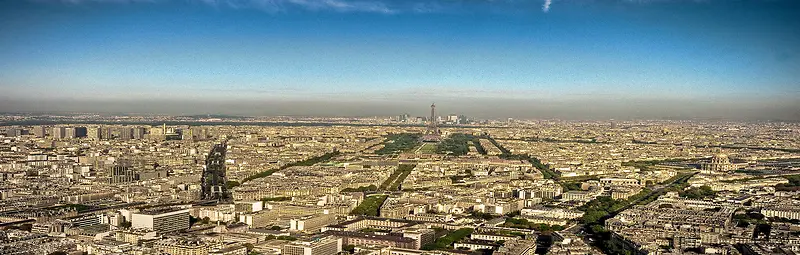 蓝天巴黎铁塔城市建筑背景