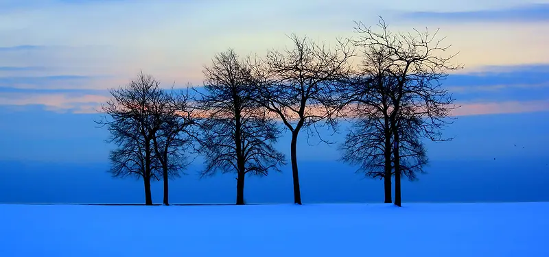 雪天淘宝海报背景banner