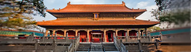 大成殿古典宫殿中国背景