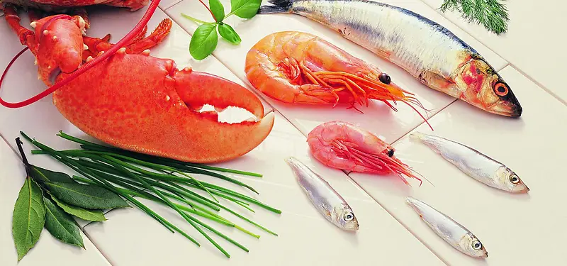 美食肉类海鲜鱼虾蟹食品食物美味淘宝背景