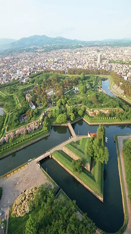 日本北海道城市背景