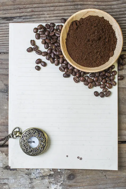 咖啡豆咖啡粉免费照片