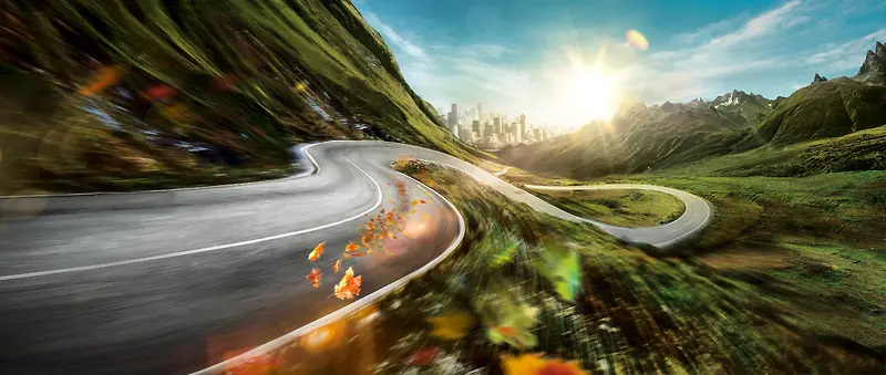山间高速公路背景