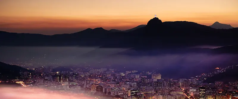 郊外夜景背景