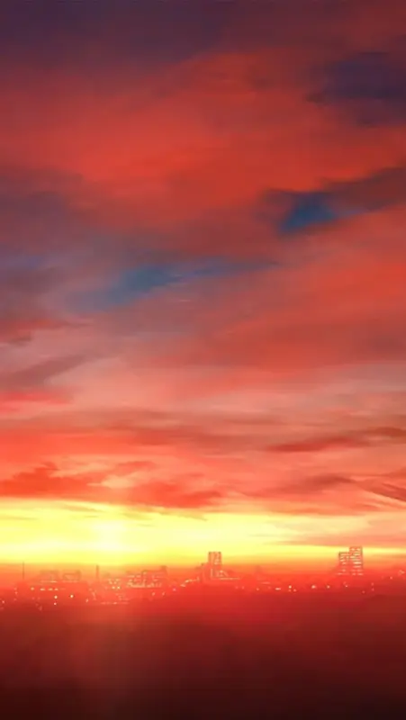 风景天空红云阳光H5背景素材