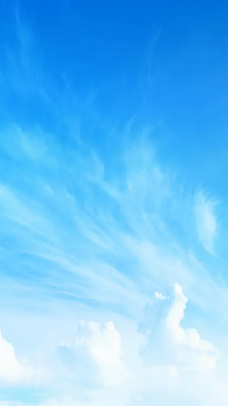 蓝色天空白云H5背景素材