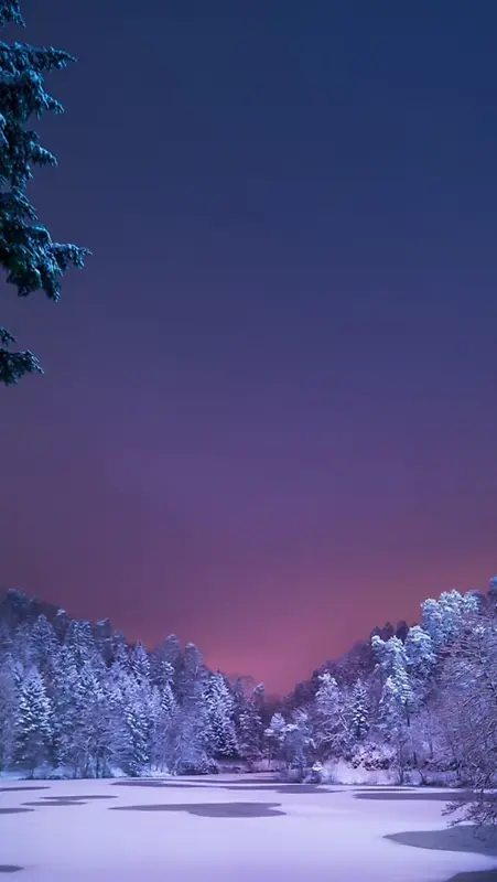 风景蓝天红云雪H5背景素材