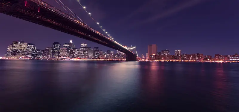 唯美大桥夜景