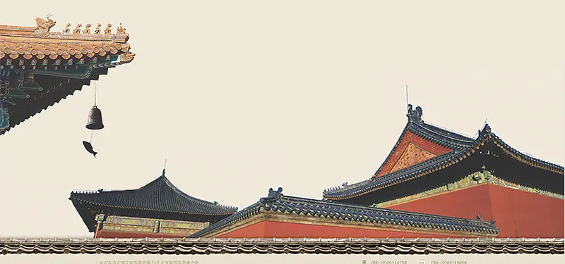 淘宝   中国风   古建筑  海报banner背景