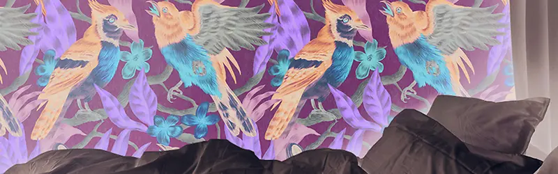 百鸟会花纹背景图