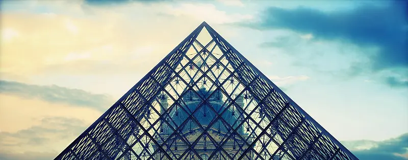 彩色建筑摄影背景图