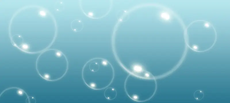 蓝色透明泡泡背景图
