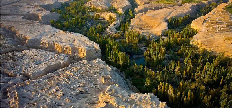 峡谷自然美丽风景banner