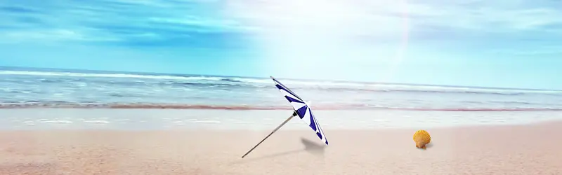阳光沙滩banner背景