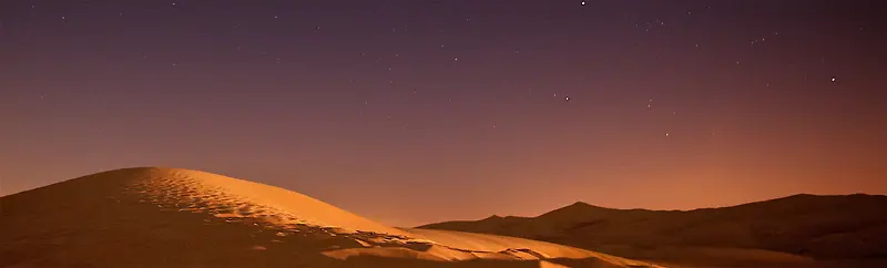 星空沙漠夜晚浪漫背景