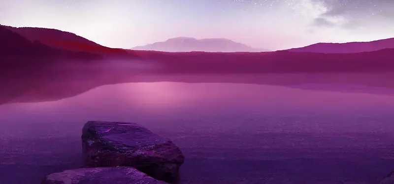 大气紫色山河背景