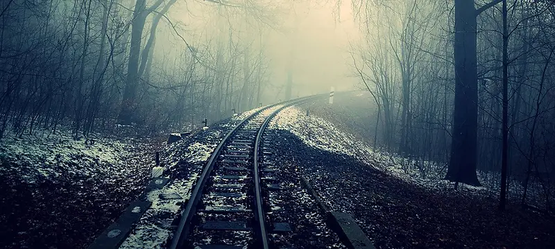 神秘铁路背景