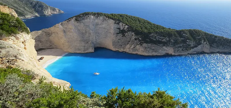 漂亮的希腊科孚岛