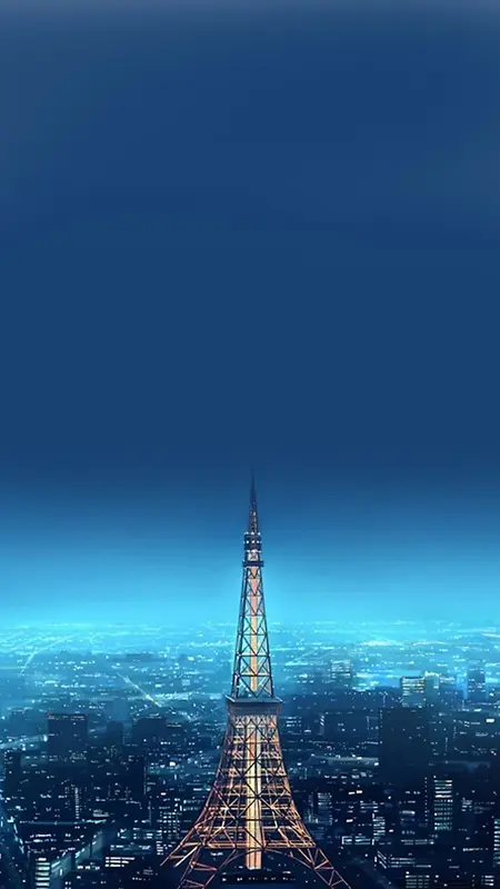 东京铁塔建筑风光