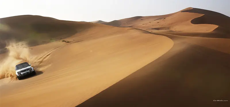 沙漠中的风景背景