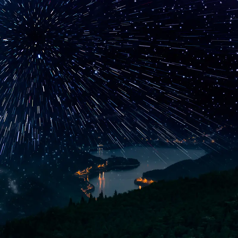 唯美流星背景