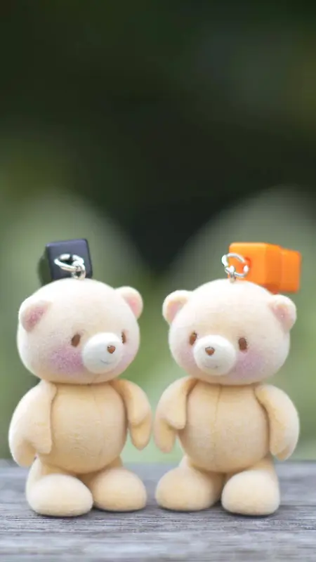 浪漫可爱玩具熊摄影H5背景