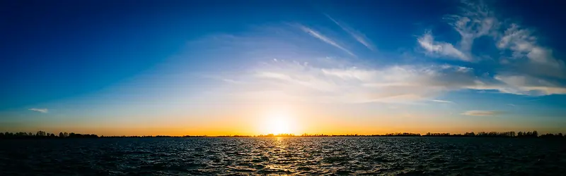 夕阳海面背景图
