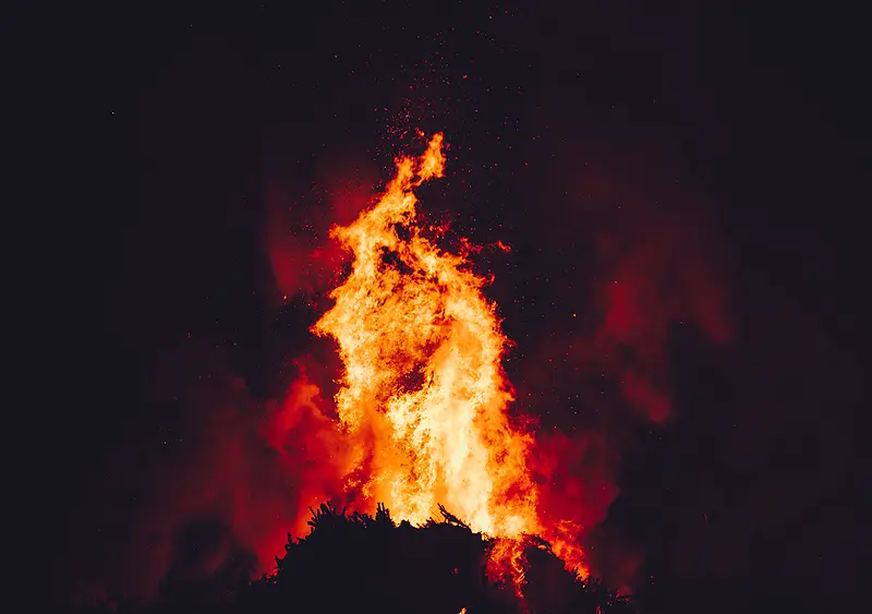 烈火燃烧的森林