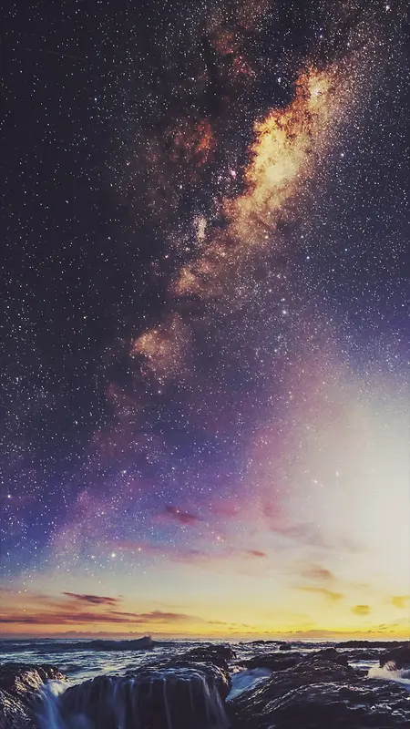 绝美星空摄影H5背景