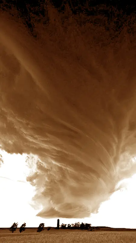 龙卷风狂沙摄影H5背景素材