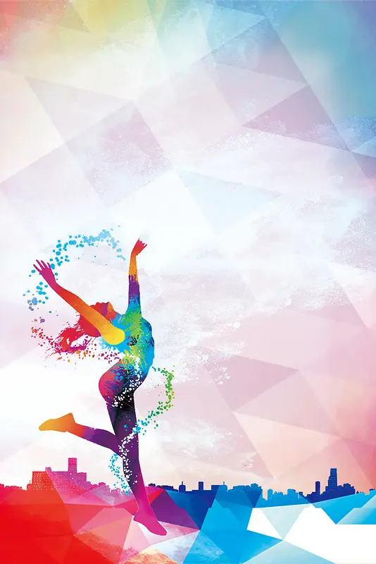 创意跳舞运动海报设计