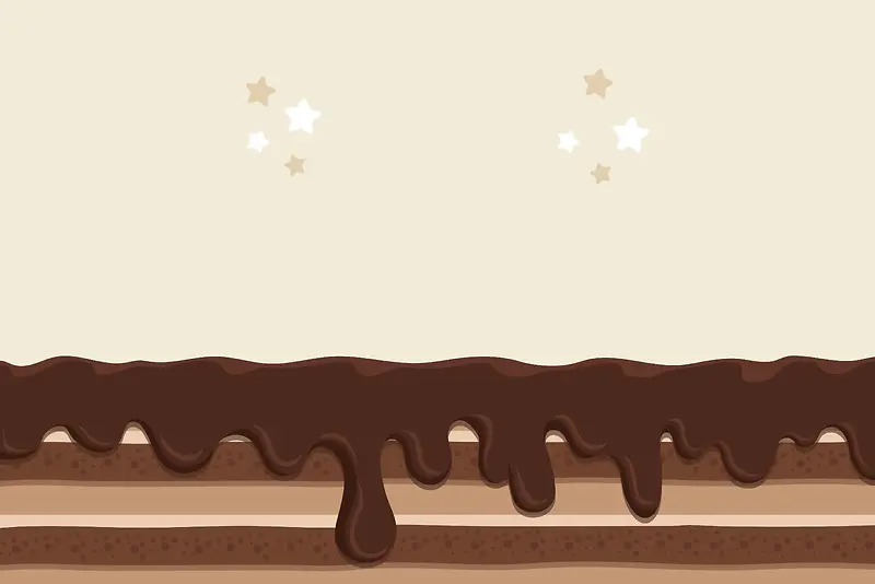 巧克力蛋糕生日聚会派对海报背景素材