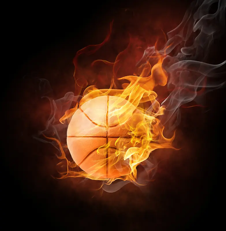 激情火焰篮球背景